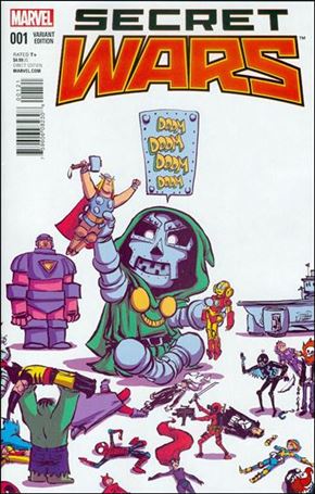 Secret Wars issue 1-F Skottie Young Baby Cover