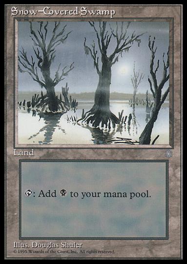Magic the Gathering: Ice Age (Base Set) card 369 Snow-Covered Swamp