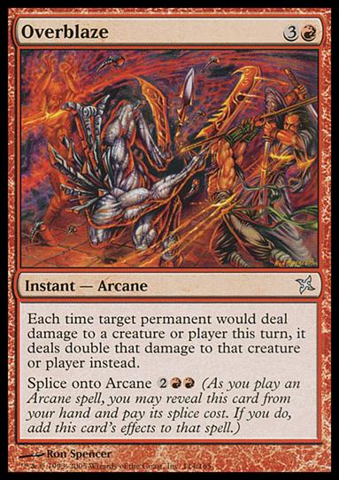 Magic the Gathering: Betrayers of Kamigawa (Base Set) card 114 Overblaze