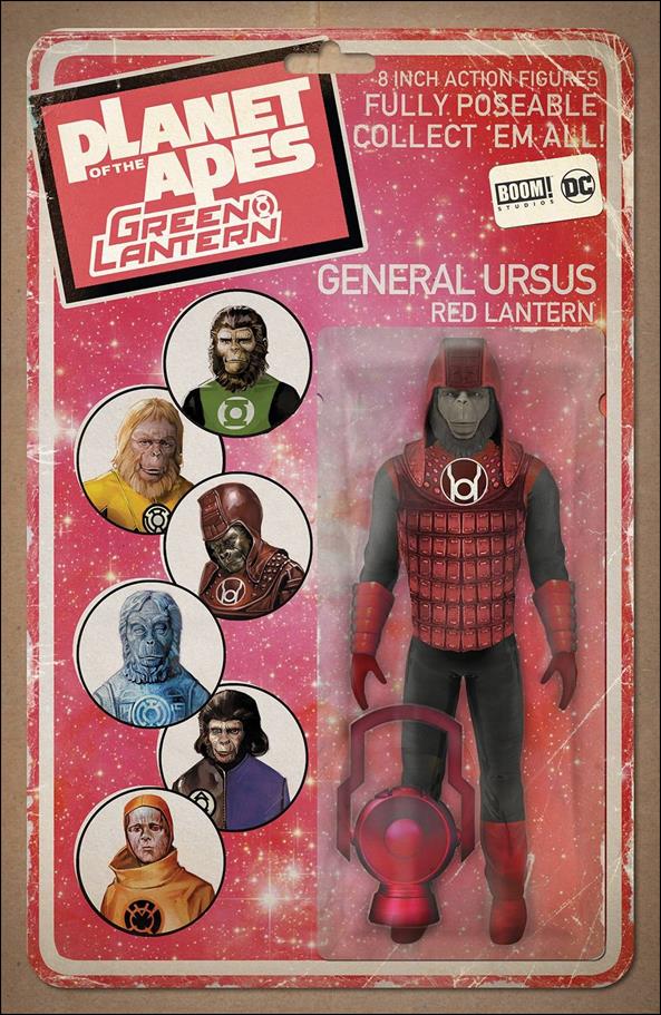 Planet of the Apes/Green Lantern issue 3-B David Ryan Robinson Action Figure Cover
