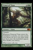 Magic the Gathering: 2011 Core Set (Base Set) card 192 Primeval Titan