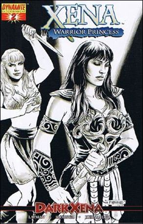 Xena (2007) issue 2-E Fabiano Neves 1:12 Black and White Cover