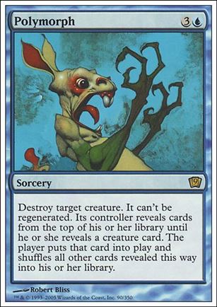 Magic the Gathering: 9th Edition (Base Set) card 90 Polymorph