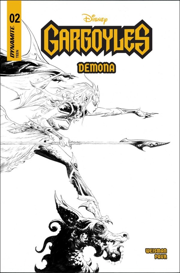 Gargoyles: Demona (2025) issue 2-K Jae Lee B&W 1:7 Cover