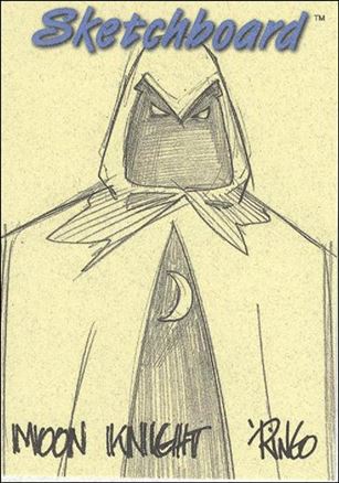 Marvel Creators Collection '98 (Sketchboard Subset) card 16-B Moon Knight (Yellow)
