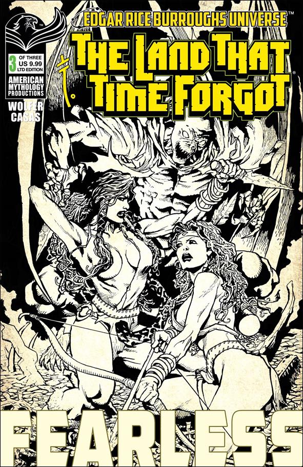 Land That Time Forgot: Fearless issue 3-B Black & White Cover 1/300