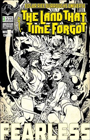 Land That Time Forgot: Fearless issue 3-B Black & White Cover 1/300