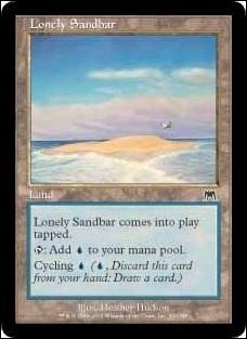 Magic the Gathering: Onslaught (Base Set) card 320 Lonely Sandbar