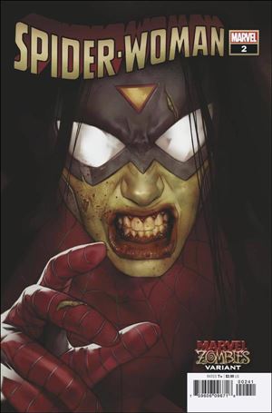 Spider-Woman (2020) issue 2-C Ben Oliver Marvel Zombies Cover