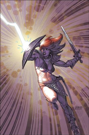 Red Sonja: The Superpowers issue 4-X Joseph Michael Linsner Virgin Cover