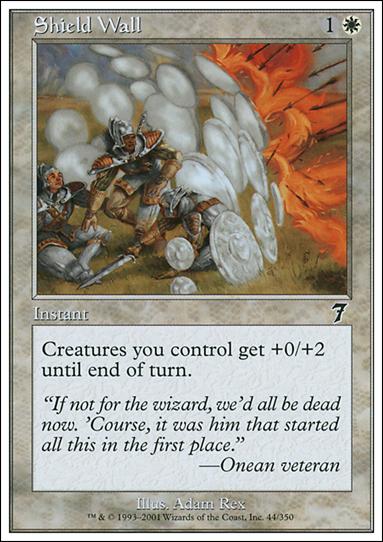 Magic the Gathering: 7th Edition (Base Set) card 44 Shield Wall