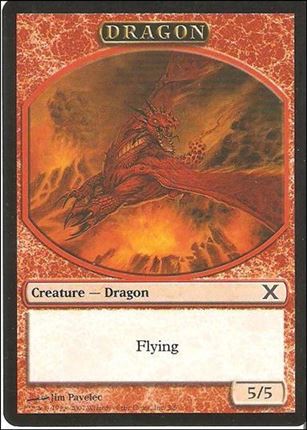 Magic the Gathering: 10th Edition (Token Subset) card 3 Dragon