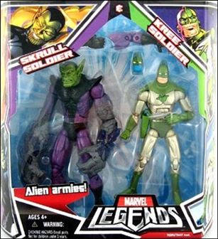 Marvel Legends (2-Packs) figure 7 Skrull Soldier and Kree Soldier