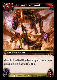 World of Warcraft: Heroes of Azeroth (Base Set) card 247 Karkas Deathhowl