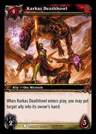 World of Warcraft: Heroes of Azeroth (Base Set) card 247 Karkas Deathhowl