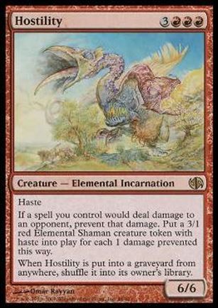 Magic the Gathering: Duel Decks: Jace vs. Chandra (Base Set) card 48 Hostility