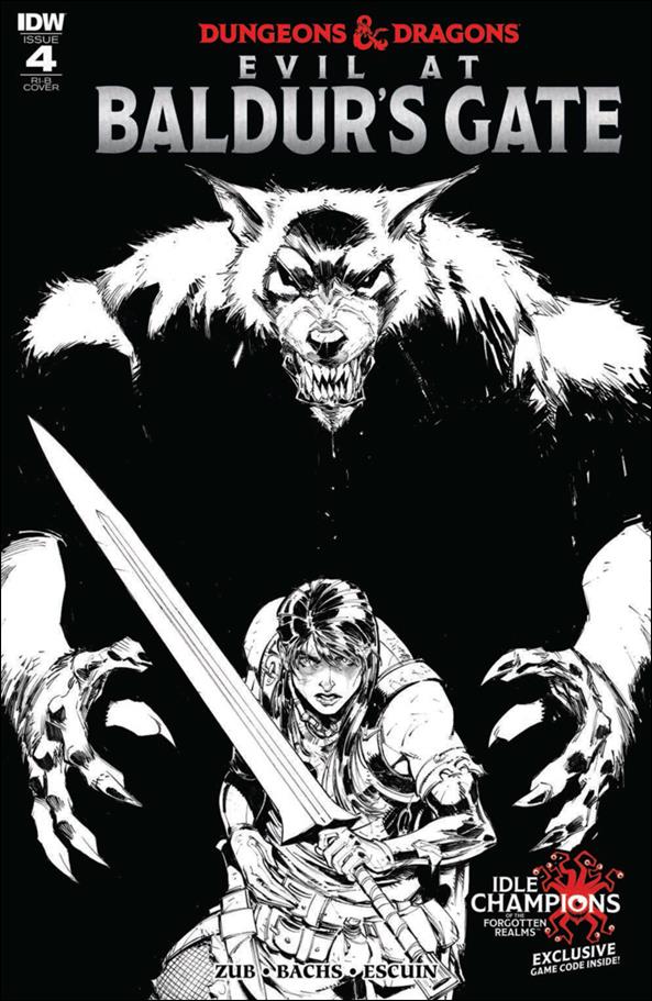 Dungeons & Dragons: Evil at Baldur's Gate issue 4-D Max Dunbar 1:20 Black & White Cover