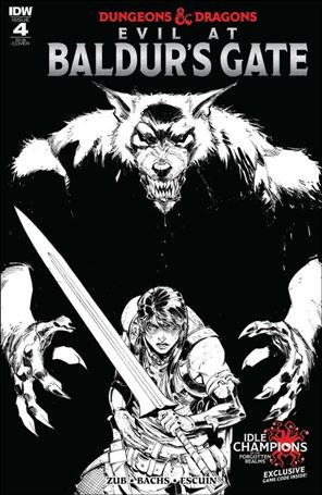 Dungeons & Dragons: Evil at Baldur's Gate issue 4-D Max Dunbar 1:20 Black & White Cover