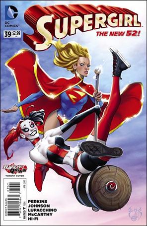 Supergirl (2011) issue 39-B Joe Benitez Harley Quinn Cover