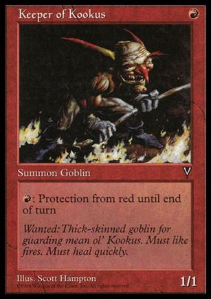Magic the Gathering: Visions (Base Set) card 85 Keeper of Kookus