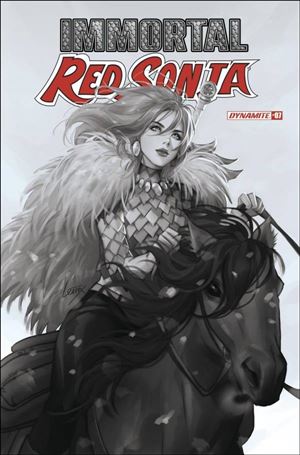 Immortal Red Sonja issue 7-F Leirix Li 1:10 B&W Cover