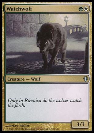 Magic the Gathering: Archenemy (Base Set) card 100 Watchwolf