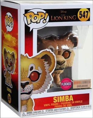POP! Disney figure 547-B Simba (Flocked) BoxLunch Exclusive
