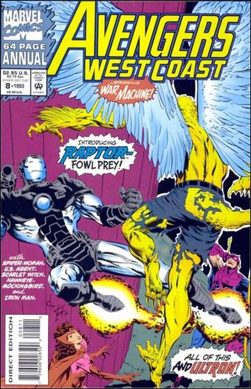 Avengers West Coast Annual issue 8-B Unbagged