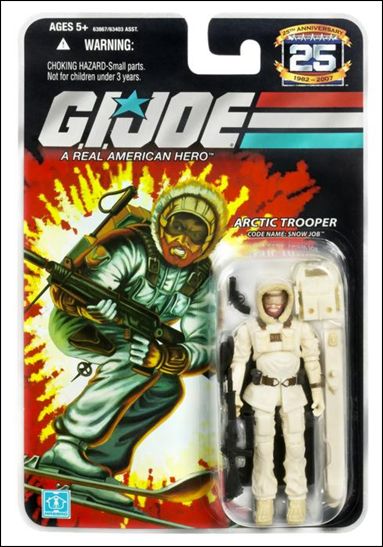 G.I. Joe 25th Anniversary Basic 3 3/4" Action Figures figure 6 Snow Job (Arctic Trooper)