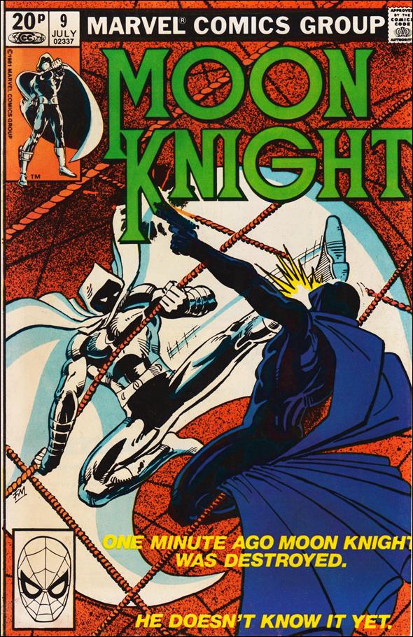 Moon Knight (1980) issue 9-B UK Price Cover