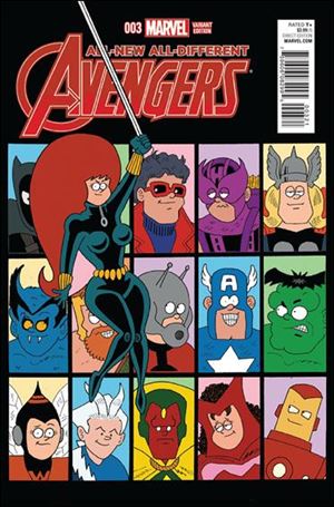 All-New, All-Different Avengers issue 3-B Fred Hembeck 1:10 Cover