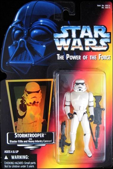 Star Wars: The Power of the Force 2 3 3/4" Basic Action Figures figure 9-B Stormtrooper (Holofoil Sticker)