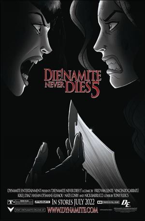 Die!namite Never Dies issue 5-K Tony Fleecs 1:11 Black & White Cover