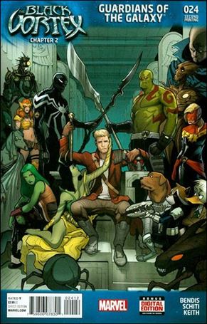Guardians of the Galaxy (2013) issue 24-D Valerio Schiti Cover (2nd Printing)