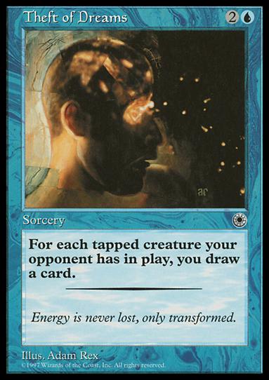 Magic the Gathering: Portal (Base Set) card 72 Theft of Dreams