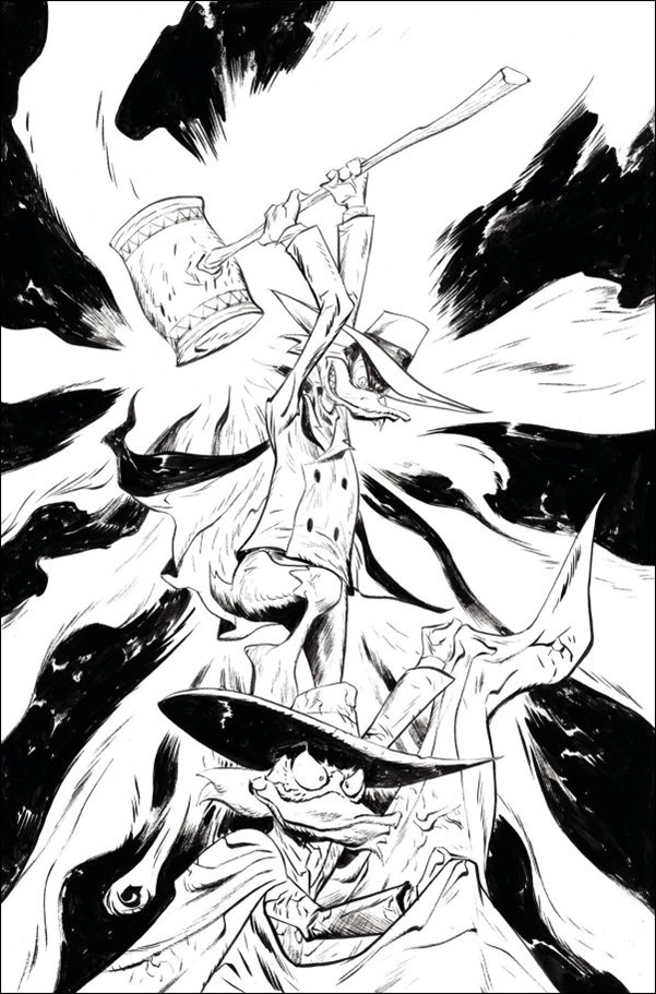 Negaduck issue 1-U Jae Lee 1:30 Line Art Virgin Cover