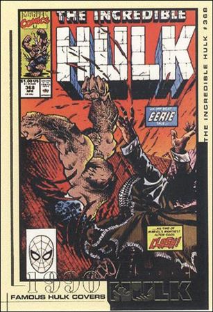 Hulk Film and Comic Cards (Famous Hulk Covers Subset) card FC33 The Incredible Hulk Cover #368 - 1990