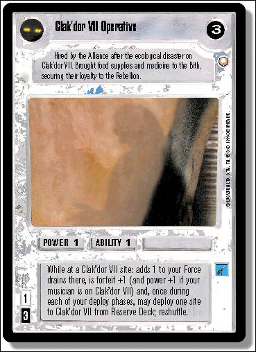 Star Wars: Special Edition Limited (Base Set) card 169 Clak'dor VII Operative