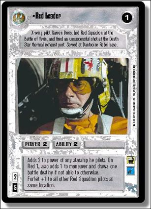 Star Wars: Premiere Limited (Base Set) card 195 Red Leader