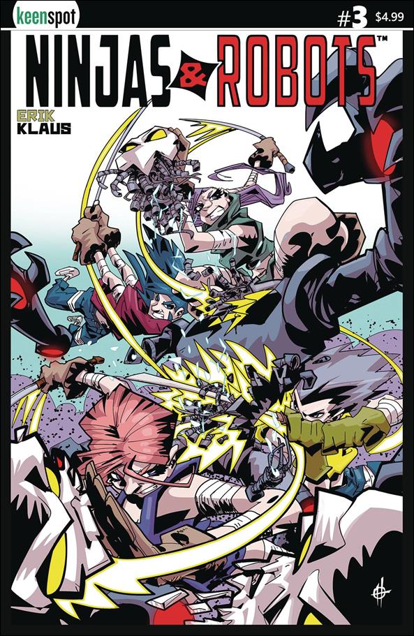 Ninjas and Robots issue 3-B Damion Scott Cover
