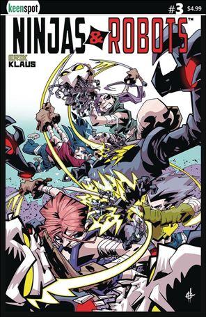 Ninjas and Robots issue 3-B Damion Scott Cover