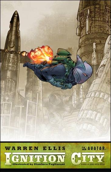 Warren Ellis' Ignition City issue 5-F Signed Poster Edition Cover