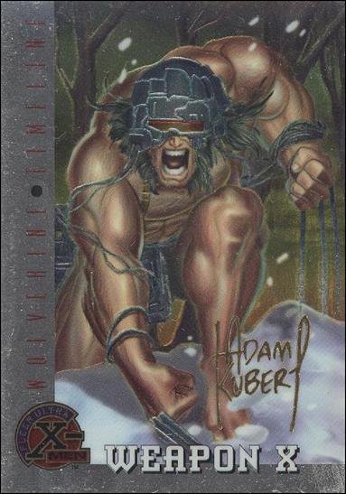 1996 Fleer Ultra X-Men All Chromium (Gold Signature Parallel Base Set) card 82 Weapon X