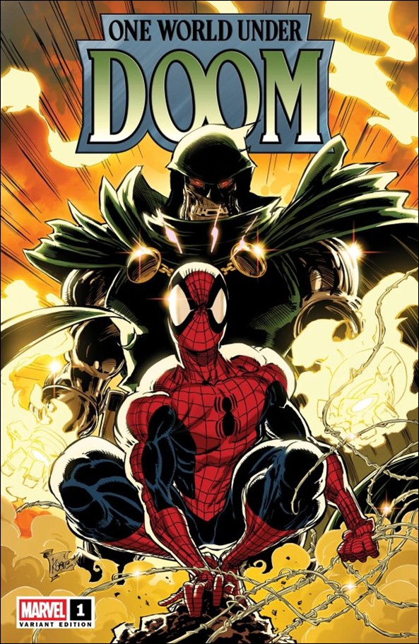 One World Under Doom issue 1-N Retailer Exclusive Kaare Andrews Trade Dress Cover