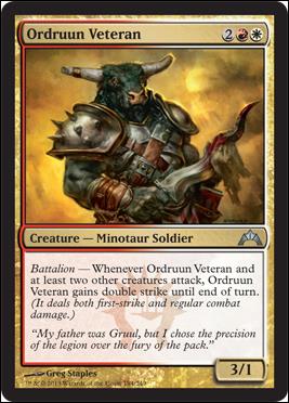 Magic the Gathering: Gatecrash (Base Set) card 184 Ordruun Veteran