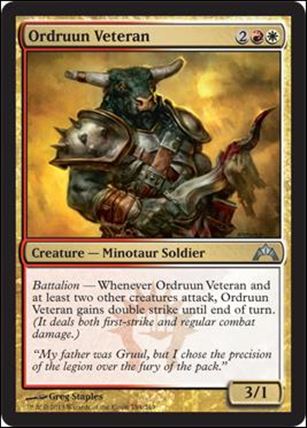 Magic the Gathering: Gatecrash (Base Set) card 184 Ordruun Veteran