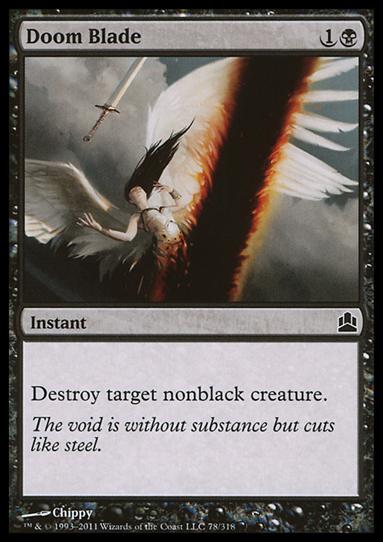 Magic the Gathering: Commander (Base Set) card 78 Doom Blade