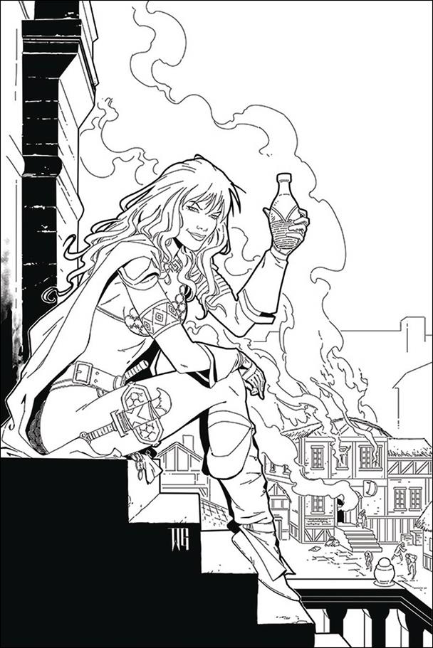 Red Sonja: Price of Blood issue 2-K Walter Giovani 1:25 Virgin Black & White Cover