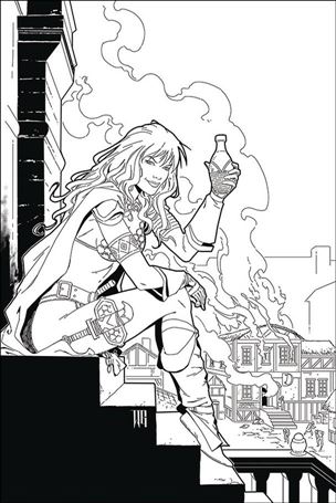 Red Sonja: Price of Blood issue 2-K Walter Giovani 1:25 Virgin Black & White Cover