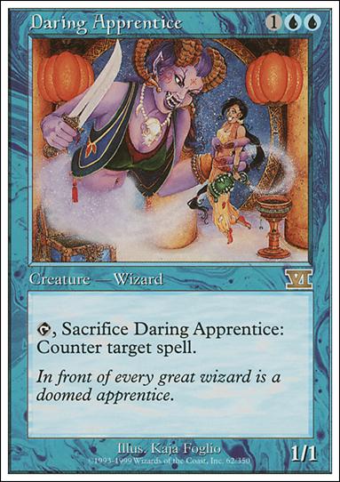 Magic the Gathering: 6th Edition (Base Set) card 62 Daring Apprentice